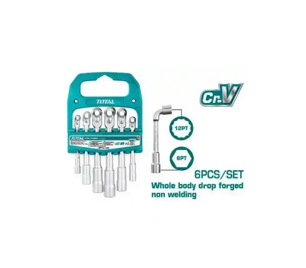 TLASWT0601_طقم مفتاح بيبة 6قطع 7-14مم توتال TLASWT0601_طقم مفتاح بيبة 6قطع 7-14مم توتال