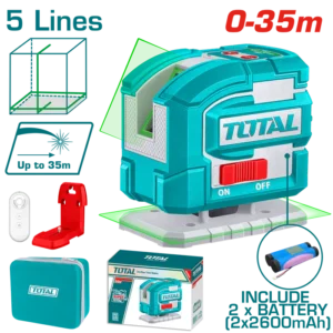 ميزان ليزر 5 خط اخضر 360 درجة 35 متر - TLL306502