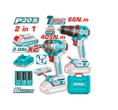 طقم كومبو شنيور 66 نيوتن دقاق ودريل نص بوصة 405 نيوتن - TCKLI20286