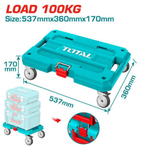 حامل شنط عدة بلاستيك مزود بعجل - THTWB61001