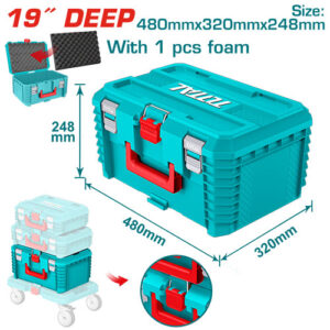 شنطة عدة 19 بوصة بلاستيك (عميقة) - TPBXS103
