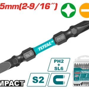 سن مفك تصادمية اتجاهين 65 مم - TACIM16HL133