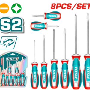طقم مفكات 8 قطع s2 عادة و صليبة - TKSDS0826
